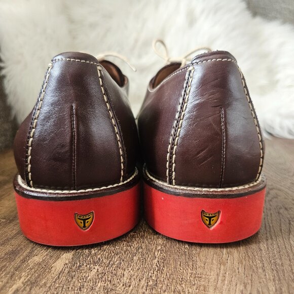 RARE! Michael Toschi Mirco Bicycle Toe Shoes, 12, Chocolate/Red Sole - Picture 6 of 10